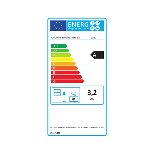 Estufa de parafina ZIBRO LC -32, potencia max: 3.2KW, capacidad 5,4 litros, termostato, temporizador, display.