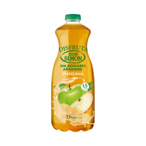 DON SIMON Néctar sin azúcar añadido de manzana botella de 1,5 l.