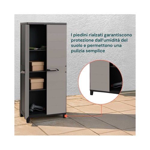 Armario con baldas 172x66x40cm. TOOMAX