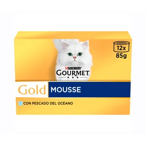PURINA GOURMET Comida para gatos húmeda sabor a pescado PURINA GOURMET 12 uds. 85 g.