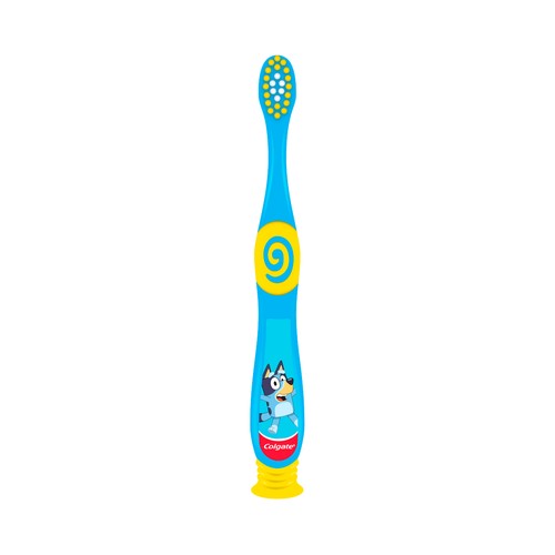 COLGATE Kids bluey Cepillo de dientes infantil para niños de 2 a 5 años con filamentos extra suaves 2 uds.