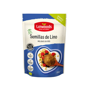 LINWOODS Semillas de lino de agricultura ecológica LINWOODS 200 g.