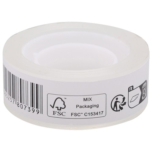 Rollo cinta adhesiva 20 m x 18 mm bulk. PRODUCTO ECONÓMICO ALCAMPO