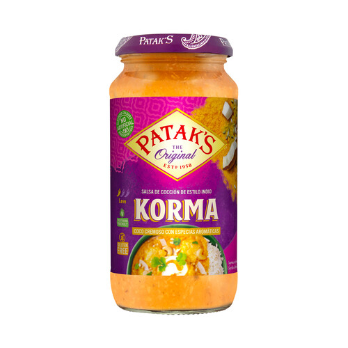 PATAK'S Salsa de curry, Korma PATAK´S 450 g.