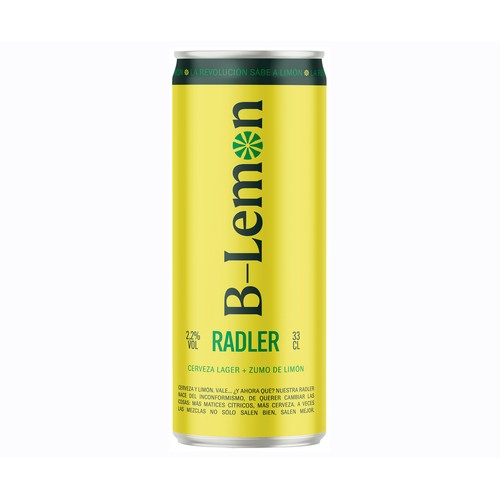 B LEMON Radler Cerveza con limón en lata 33 cl.