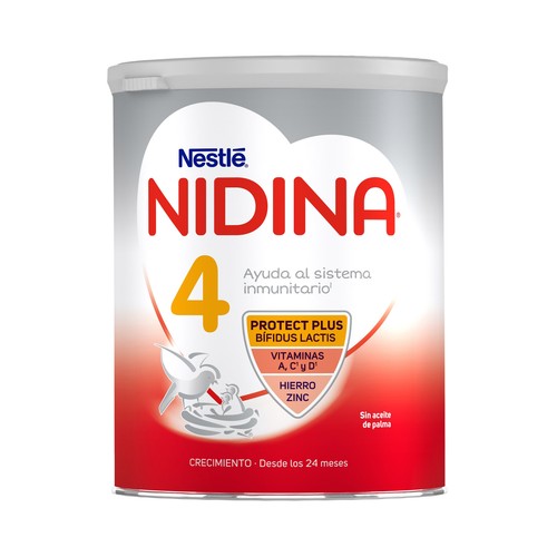 NIDINA 4 Leche (4) de crecimiento a partir de 24 meses 800 g.