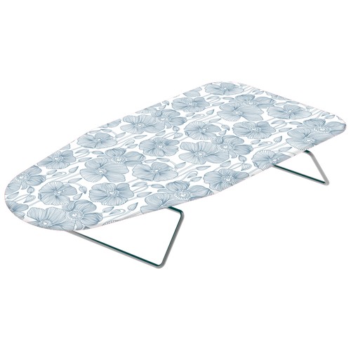Tabla de planchar sobremesa con funda de algodón biológico incluida, 70x32cm. ACTUEL.