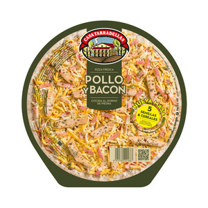 Imagen de CASA TARRADELLAS Pizza fresca de pollo y bacon, cocida al horno de piedra CASA TARRADELLAS 410 g.