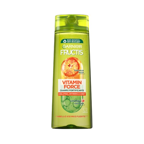 FRUCTIS Vitamin force de Garnier Champú fortificante para cabello frágil con tendencia a caerse 360 ml.