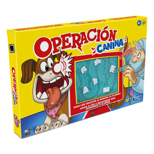 Juego de mesa infantil de habilidad Operación Canina, desde 2 jugadores, HASBRO Gaming.