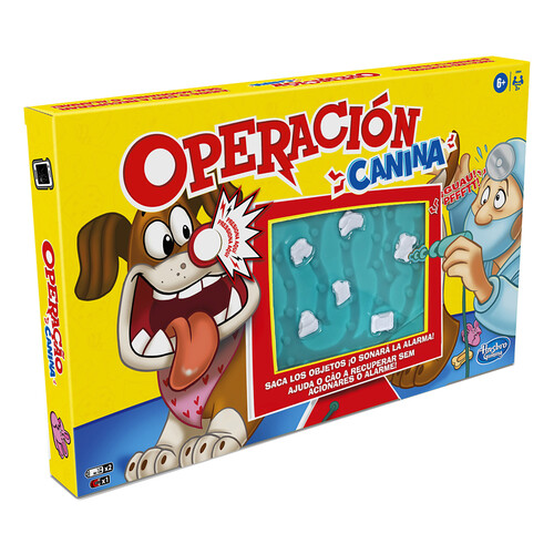 Juego de mesa infantil de habilidad Operación Canina, desde