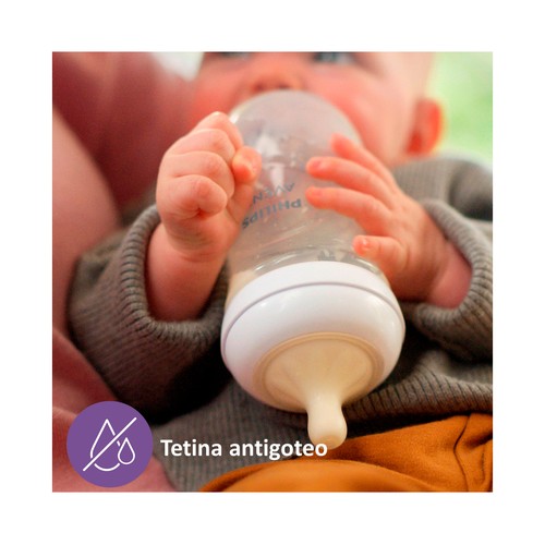 AVENT Natural response teat de Philips Tetinas de flujo rápido (4) para bebés de más de 3 meses 2 uds.