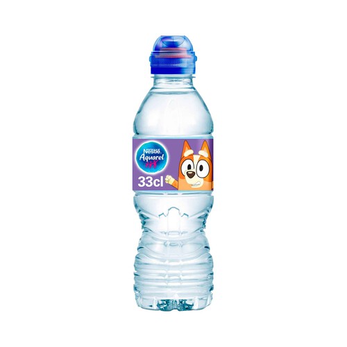 AQUAREL Agua mineral con tapón sport botella de 33 cl.