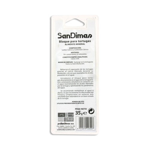 SANDIMAS Calcio para tortugas SANDIMAS 35 gr,