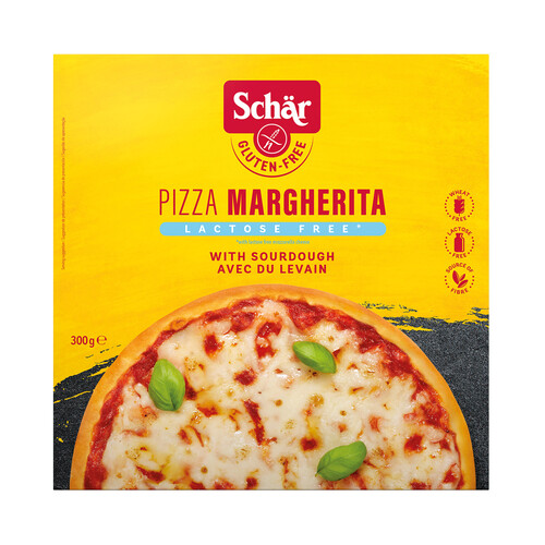 SCHÄR Pizza congelada margarita sin gluten y sin lactosa 300 g.