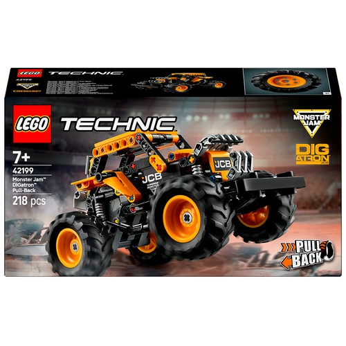 LEGO Technic 42199, Monster Jam DIGatron con Motor de Carga Manual, 218 pcs +7 Años