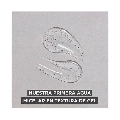 GARNIER Pure active Agua micelar en gel todo en 1 con carbón, para piel con imperfecciones 400 ml.