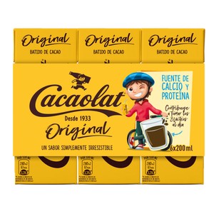 Imagen de CACAOLAT Batido de chocolate CACAOLAT Original 6 x 200 ml.
