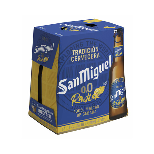 Cerveza limón 0,0 SAN MIGUEL RADLER pack 6 uds. x 25 cl.