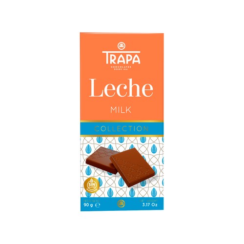 Chocolate con leche TRAPA COLLECTION 90 g.