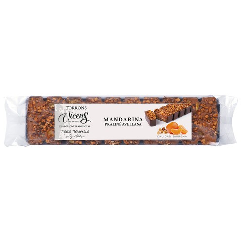VICENS Praliné de mandarina y avellana 300 g.