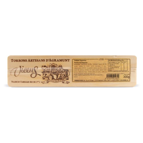 VICENS Turrón de pistachos 300 g.