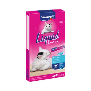 VITAKRAFT Snacks para gatos a base de salmón con omega 3 VITAKRAFT 6 uds. 15 g.