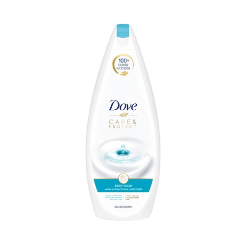 Gel para ducha o baño con ingrediente anti-bacteriano DOVE 750 ml.