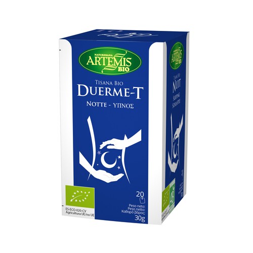 Tisana duerme de cultivo ecológico ARTEMIS 30 g.