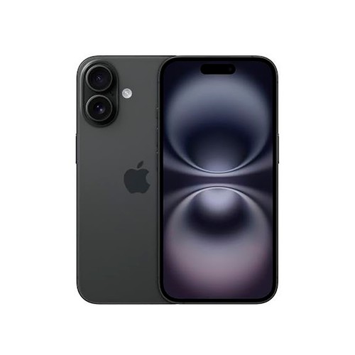 IPHONE 16 256GB BLACK, 6,1", A18, cámara dual 48MP + 12MP, iOS 18, APPLE.