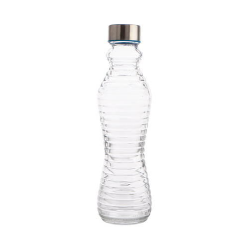 Botella de vidrio transparente con tapón de rosca, 0,5 litros ARC.