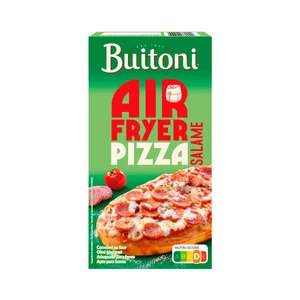 BUITONI Air fryer Pizza congelada de salami y queso, especial freidora de aire 195 g.
