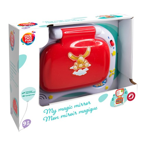 Ordenador infantil con actividades, sonidos y espejo ONE TWO FUN ALCAMPO Baby.