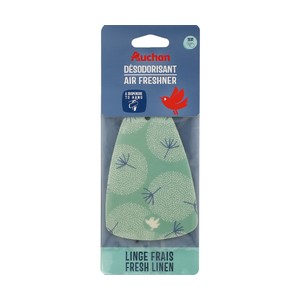Imagen de Ambientador papel para colgar con aroma a lino fresco, AUCHAN.