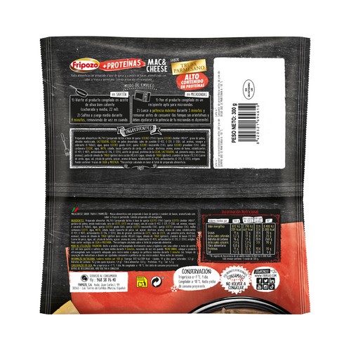 FRIPOZO Mac & cheese sabor trufa y parmesano congelado 300 g. 