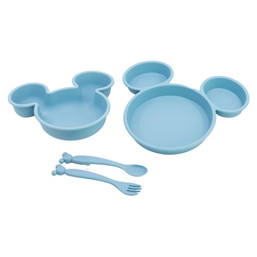Set de 4 piezas, plato + cuenco + cubierto, DISNEY.
