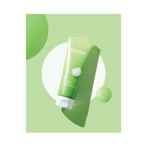 FRUDIA Limpiador facial exfoliante que elimina puntos negros y exceso de sebo 145 ml.