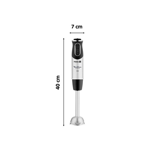 Batidora de mano MOULINEX Quickchef DD65H810, 1000W, 10 velocidades + turbo, incluye picador, varilla y accesorio puré.