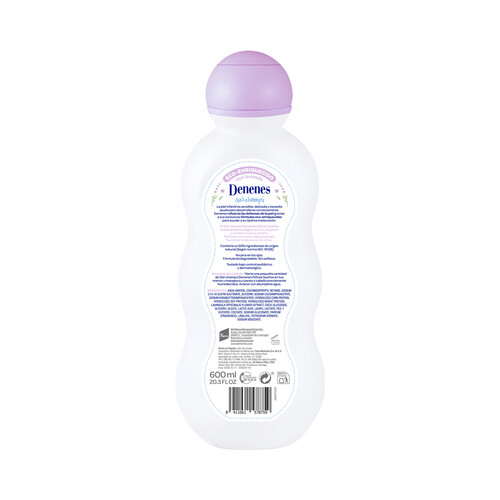 DENENES Gel y champú infantil con lavanda, que no pica en los ojos DENENES Felices sueños 600 ml.