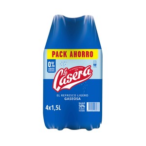 Imagen de LA CASERA Gaseosa pack 4 uds. x 1,5 l.