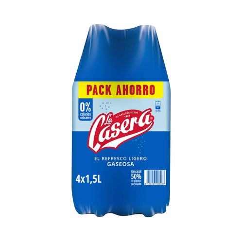 LA CASERA Gaseosa pack 4 uds. x 1,5 l.