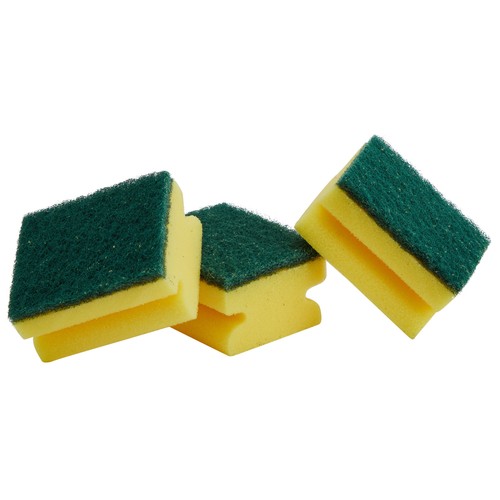 PRODUCTO ALCAMPO Estropajo multiusos salvauñas de fibra verde 3 uds.