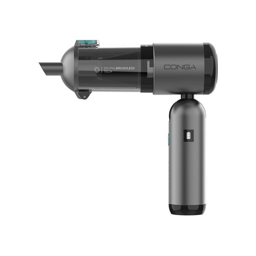 Aspirador de mano CECOTEC Conga Rockstar Micro hand Ultra Flex, 11,1V, autonomía hasta 35 minutos, 4 en 1: aspira, sopla, infla y envasa al vacio