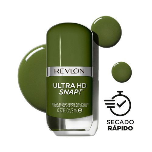 REVLON Ultra hd snap!  tono 022 Comander in chef Pintauñas de secado rápido y alta cobertura en 1 sola pasada.