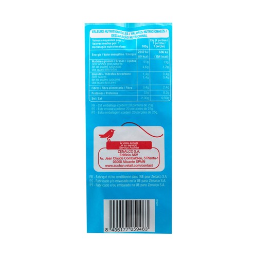 PRODUCTO ALCAMPO Pipas de girasol al aguasol PRODUCTO ALCAMPO 500 g.