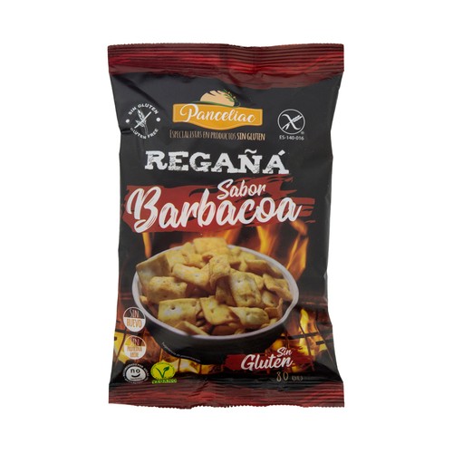 PANCELIAC Regañá sin gluten sabor barbacoa 80 g.