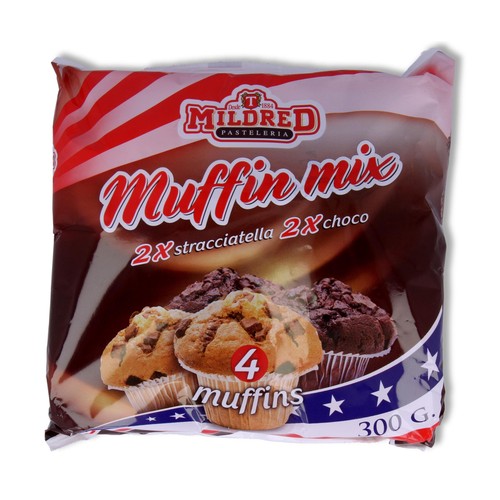 MILDRED Muffins de vainilla y chocolate 300 gr,