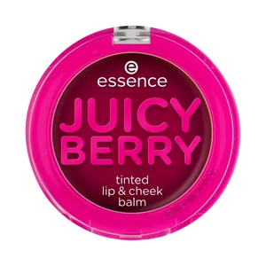 ESSENCE Juicy berry Bálsamo de sandóa para mejillas y labios.