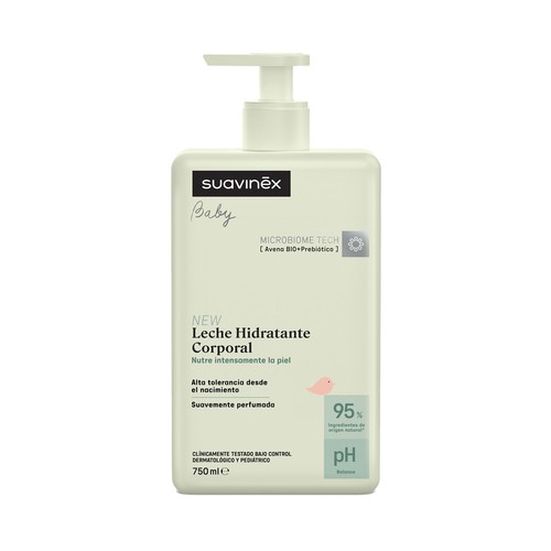 SUAVINEX Baby Loción corporal hidratante y nutritiva, suavemente perfumada 750 ml.