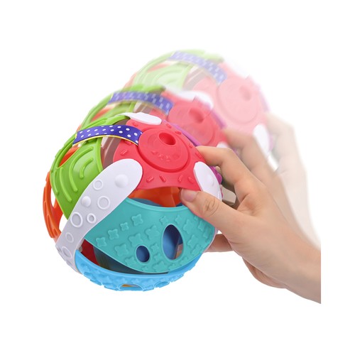 Bola Roll & Play, juguete sensorial para bebés a partir de 6 meses, ONE TWO FUN ALCAMPO.